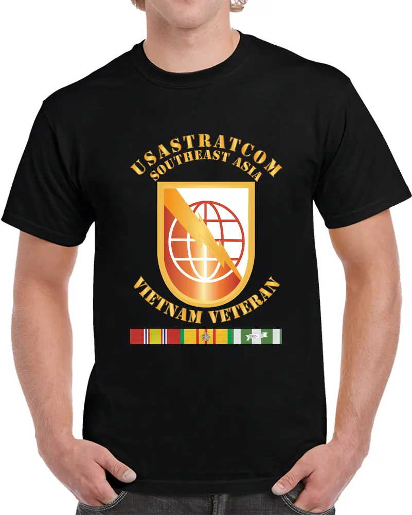 Army - Usastratcom W Vn Svc Ribbons - T-Shirts - Classic 1