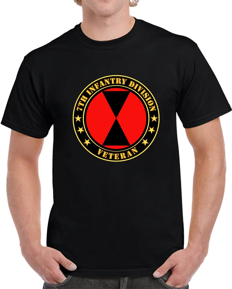 Army - 7Th Infantry Division Veteran T Shirt - Classic 1
