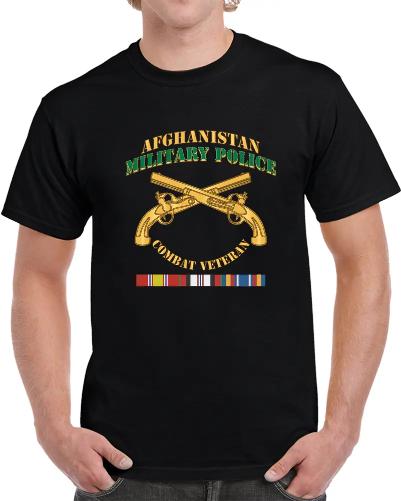 Army - Military Police W Br  Afghanistan - Combat Vet W Afghan Svc - T-Shirts - Classic 1