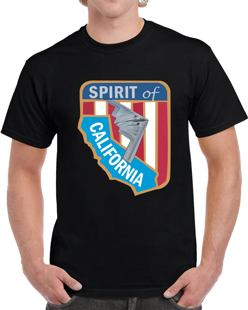 Usaf - B2 - Spirit Of California - Stealth Bomber Wo Txt T Shirt - Classic 1