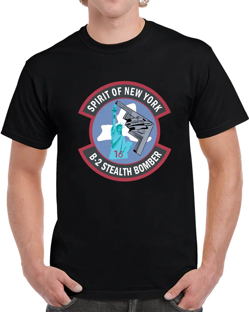 Usaf - B2 - Spirit Of New York - Stealth Bomber Wo Txt T Shirt - Classic 1