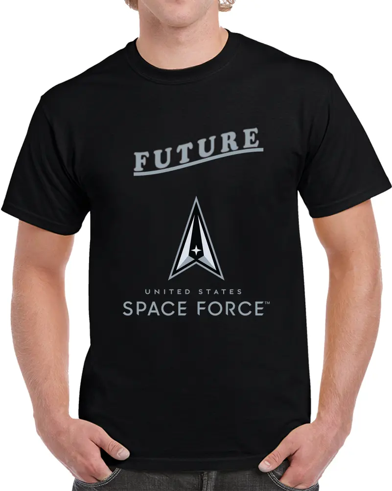 Future Space Force Logo Vertical T Shirt - Classic 1