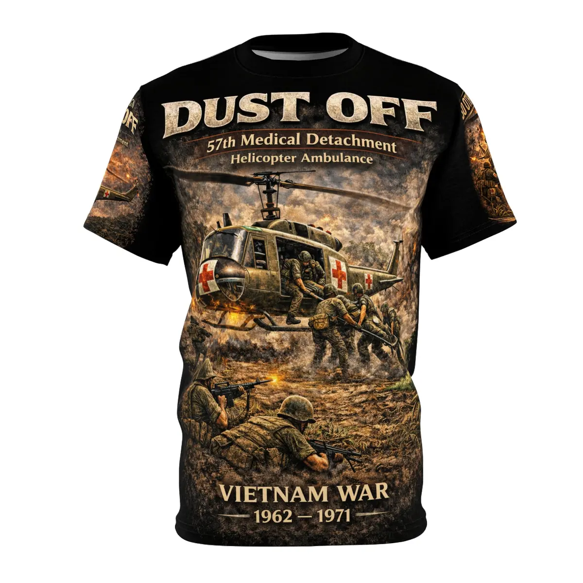 57Th Medical Detachment Vietnam Tribute Tee — "The Original Dustoff" - Version 2 1