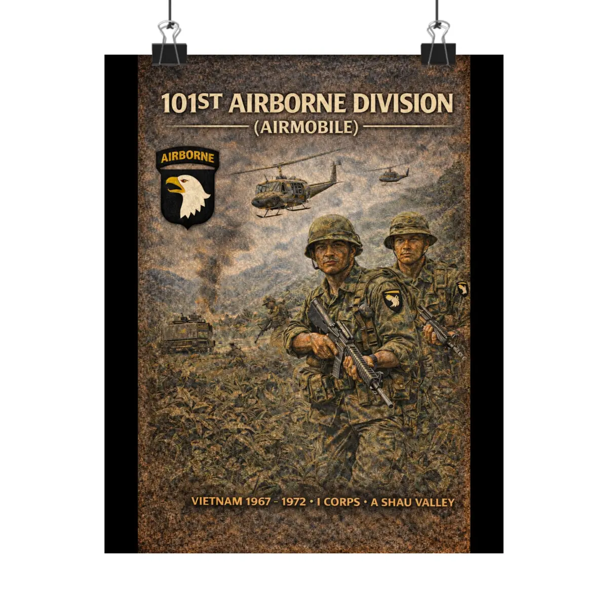 Matte Poster - 101St Airborne In The A Shau Valley 1