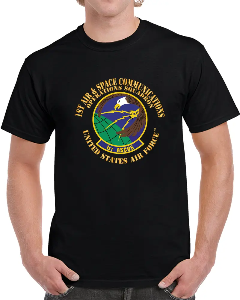 Usaf - 1St Air & Space Communications Operations Sq X 300 T Shirt - Classic 1
