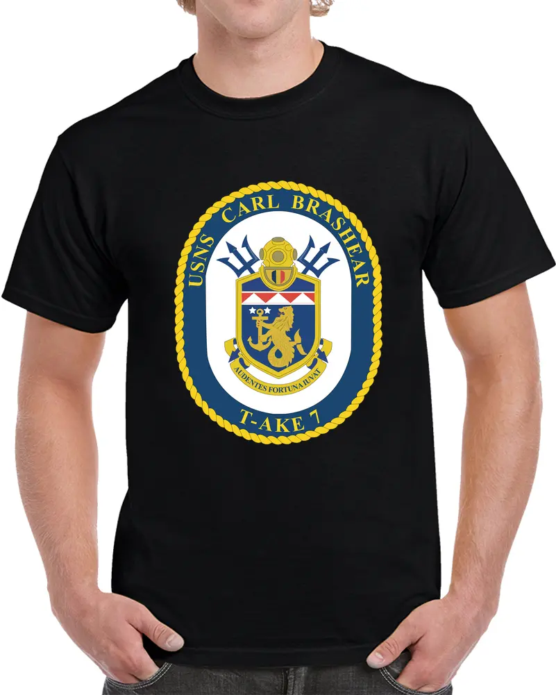 Navy - Usns Carl Brashear (T-Ake 7) Wo Txt X 300 T Shirt - Classic 1