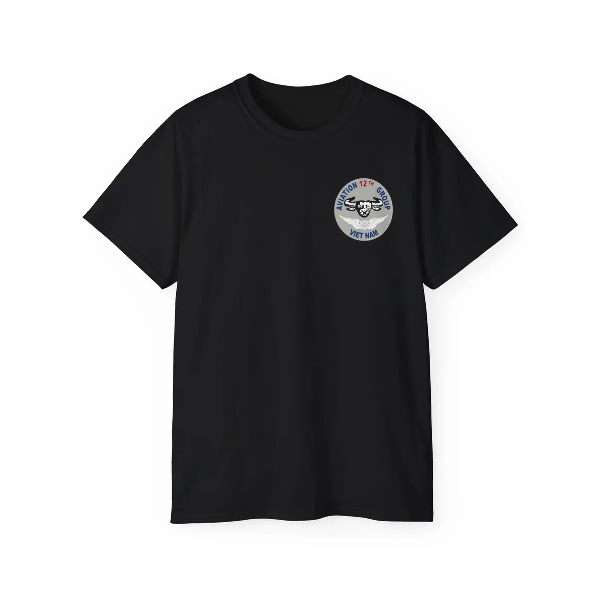 Unisex Ultra Cotton Tee - Vietnam Combat Aviation Vet W Air Crew Badges - 12Th Aviation Group - Vietnam - Ssi - Sgt Howard Meyers - 1968-1969 Svc X 300 1