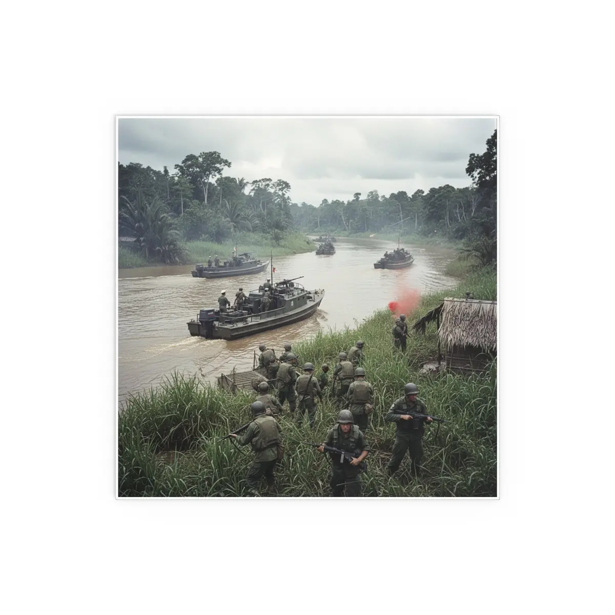 Indoor And Outdoor Silk Posters - Mrf - 9Th Infantry In The Mekong - Vietnam 6