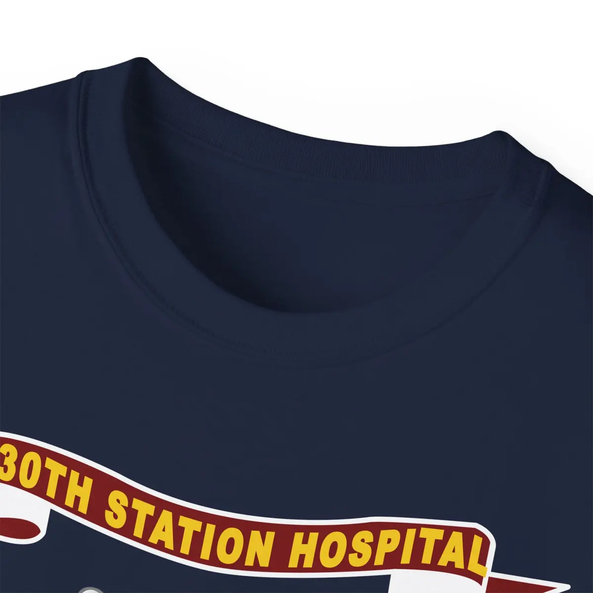Unisex Ultra Cotton Tee - Army - 130Th Station Hospital - Ribbon - Dui - Army Medical Corps Branch X 300 20