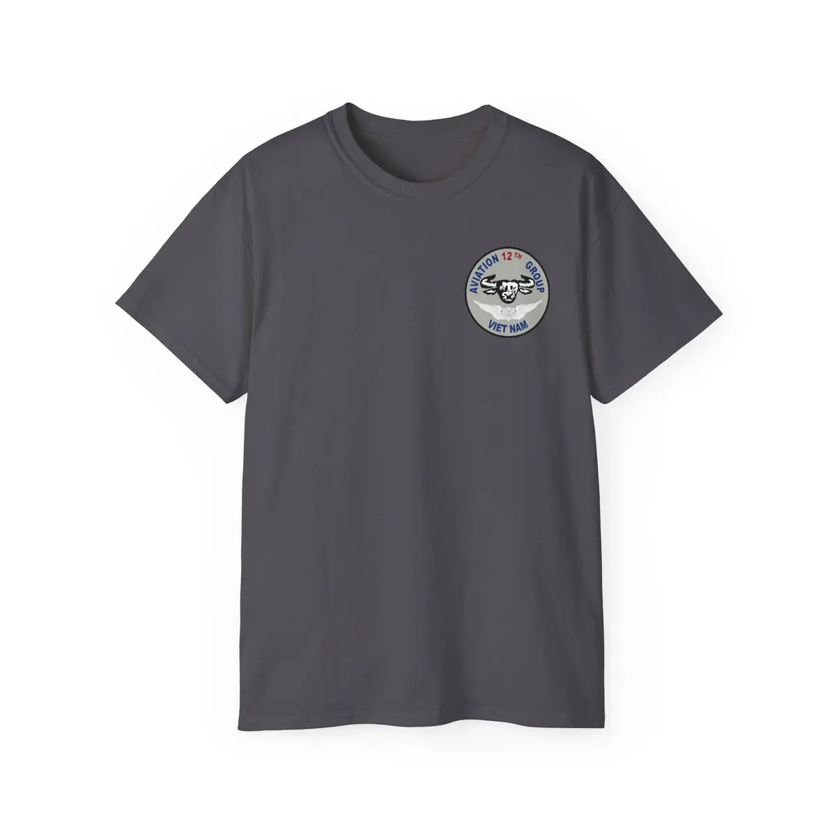Unisex Ultra Cotton Tee - Vietnam Combat Aviation Vet W Air Crew Badges - 12Th Aviation Group - Vietnam - Ssi - Sgt Howard Meyers - 1968-1969 Svc X 300 17