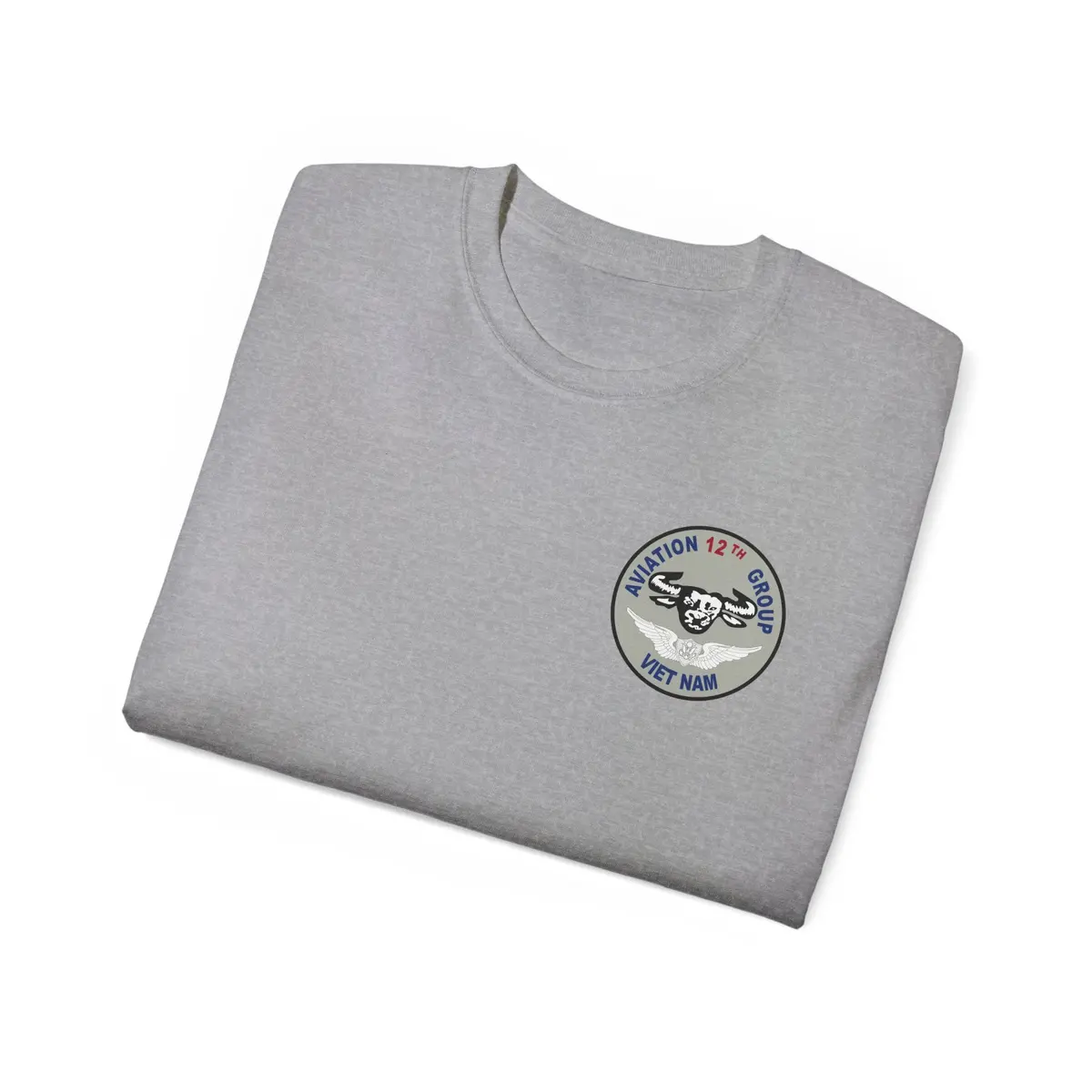 Unisex Ultra Cotton Tee - Vietnam Combat Aviation Vet W Air Crew Badges - 12Th Aviation Group - Vietnam - Ssi - Sgt Howard Meyers - 1968-1969 Svc X 300 25