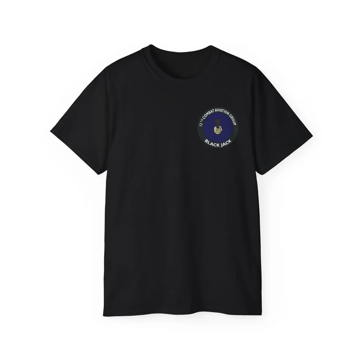 Unisex Ultra Cotton Tee - Vietnam Combat Aviation Vet W Air Crew Badges - 12Th Combat Aviation Group - Black Jack No2 - Sgt Howard Meyers - 1968-1969 Svc X 300 1
