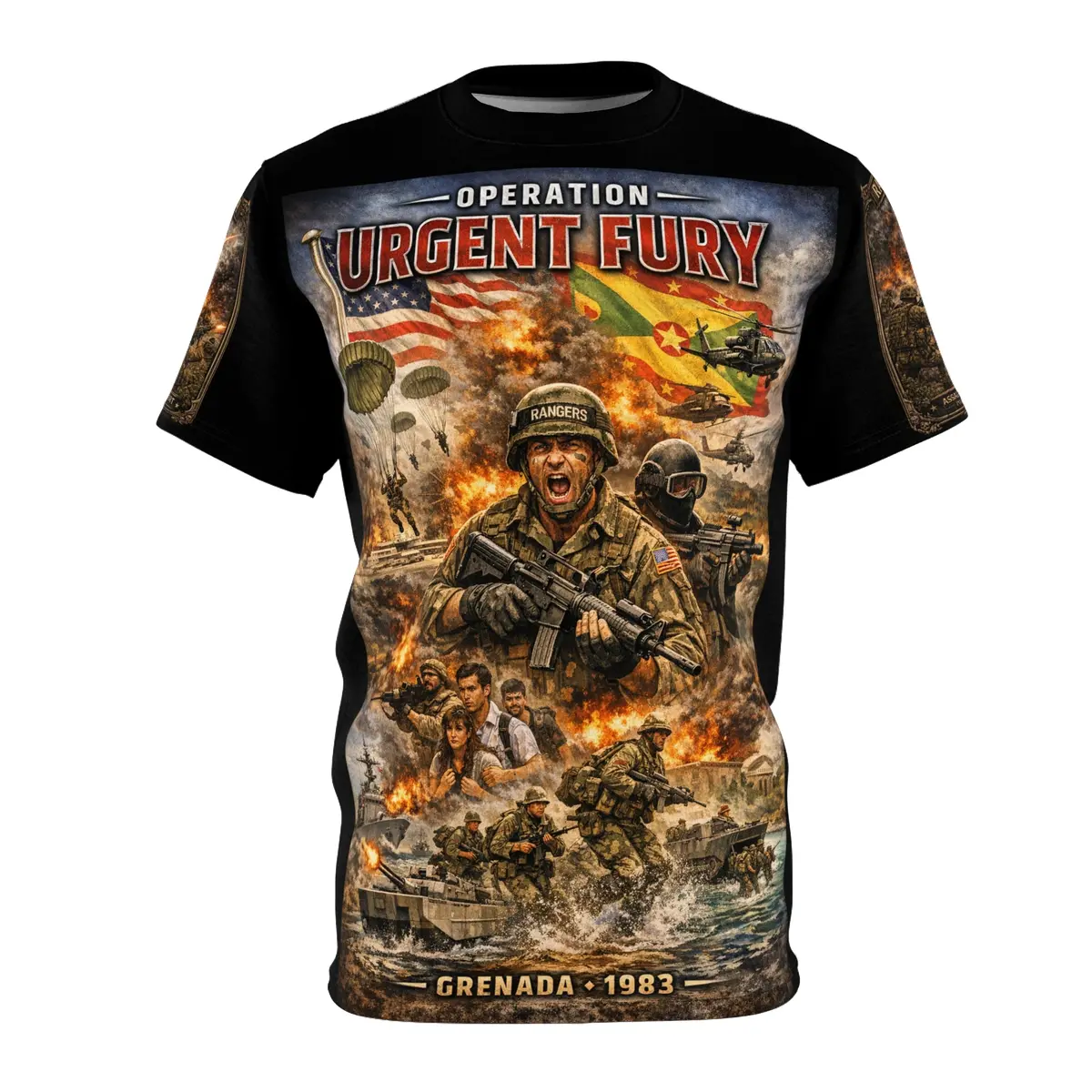 Operation Urgent Fury Tribute Tee — Us Invasion Of Grenada 1983 1
