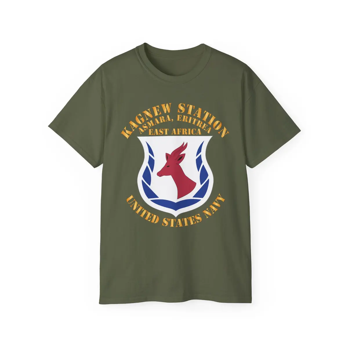 Navy Kagnew Station Eritrea Logo Tee — United States Navy Vintage Military T-Shirt 5