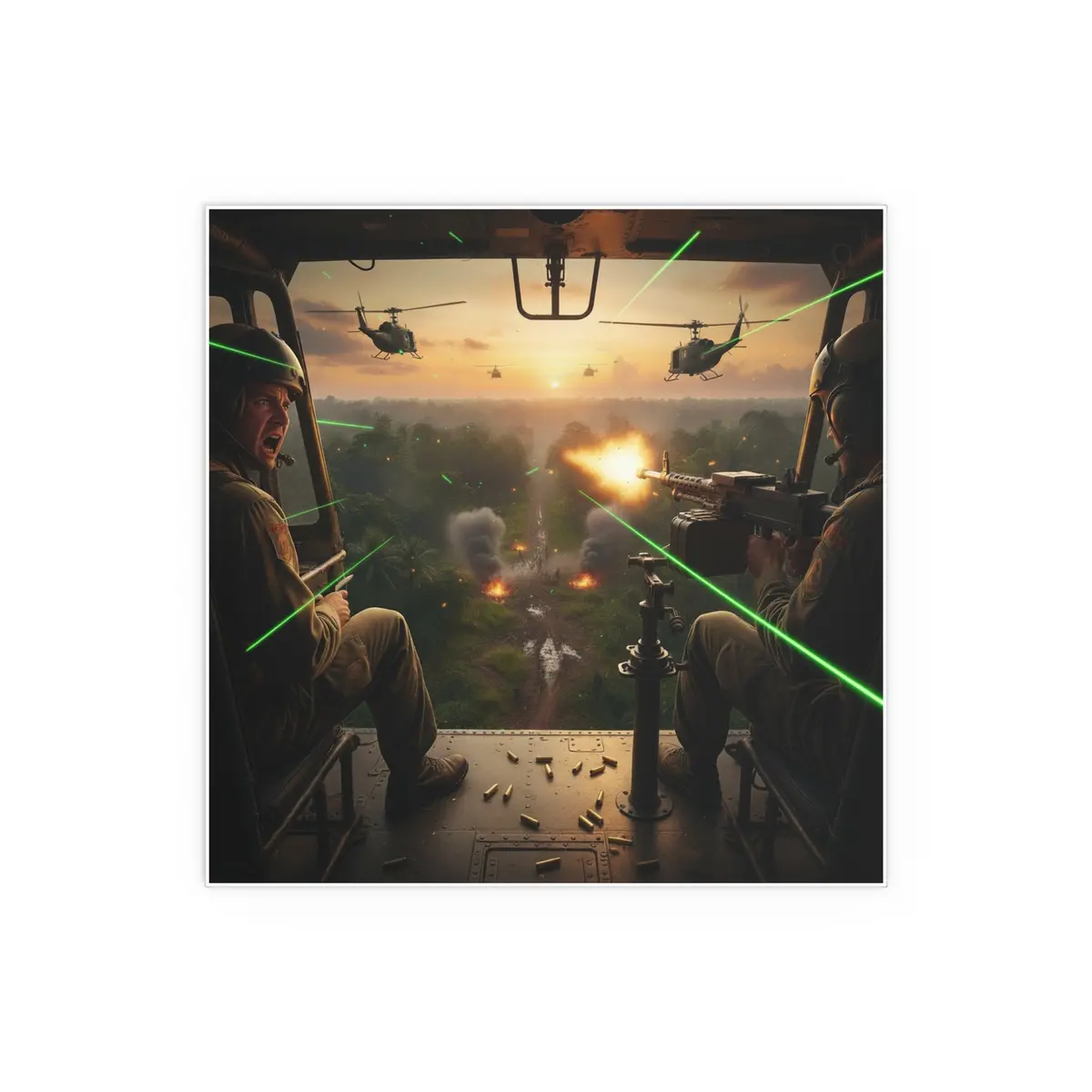 Indoor And Outdoor Silk Posters - Vietnam Hot Lz From Side Door 6