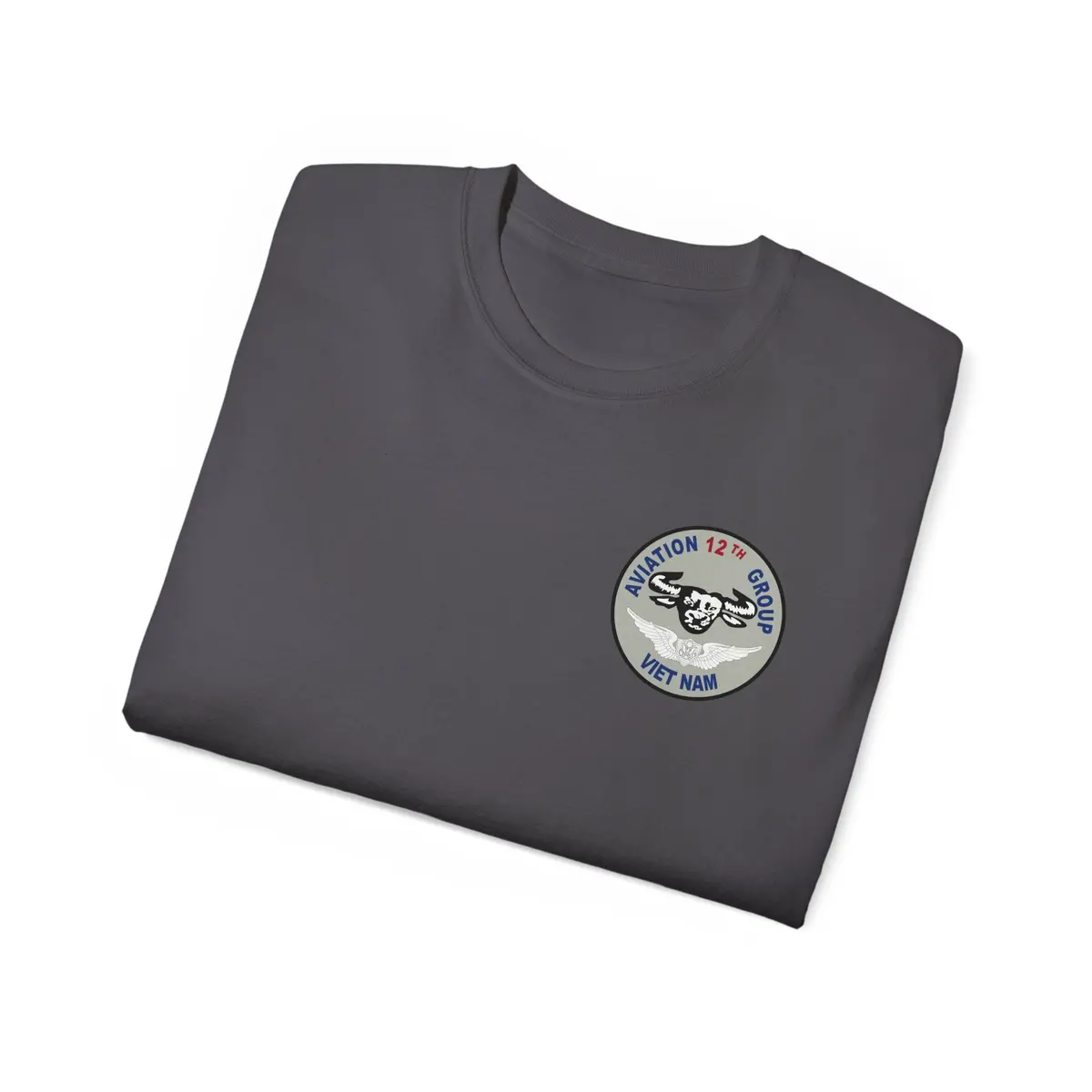 Unisex Ultra Cotton Tee - Vietnam Combat Aviation Vet W Air Crew Badges - 12Th Aviation Group - Vietnam - Ssi - Sgt Howard Meyers - 1968-1969 Svc X 300 43