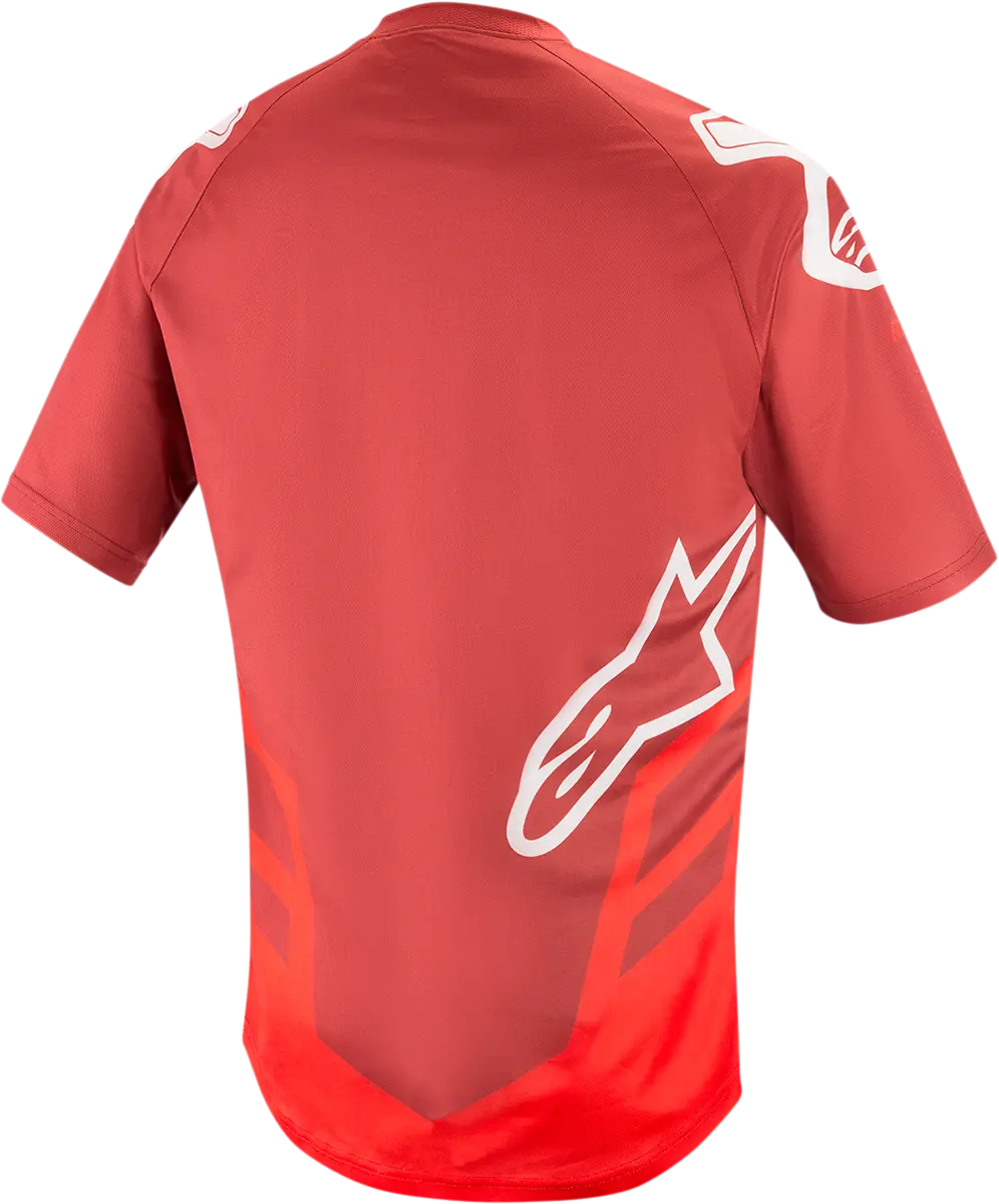 Alpinestars Racer V2 Cycling Jersey – Burgundy/Red/White Colorway, Small Size (1762919-3173-Sm) 1