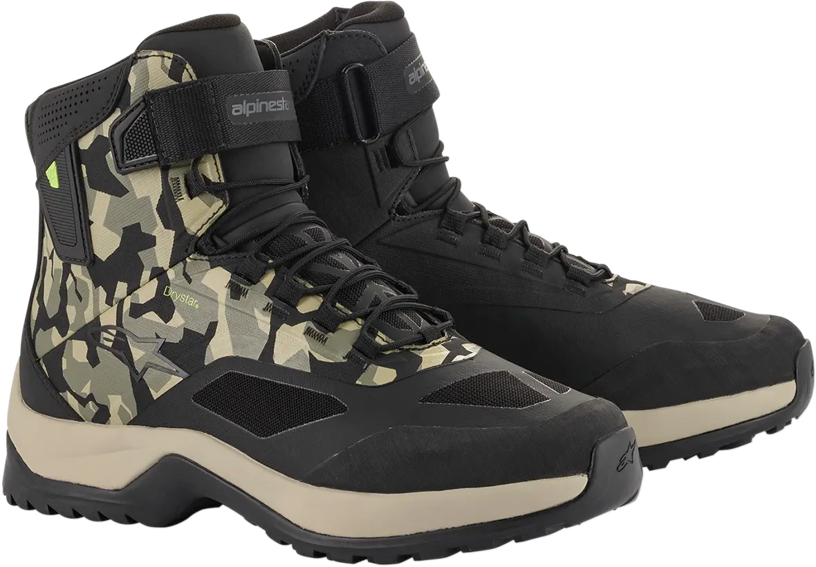 Alpinestars Cr-6 Drystar Motorcycle Shoes – Black/Brown/Green, Us Size 11 (Model 2611020160911) 1