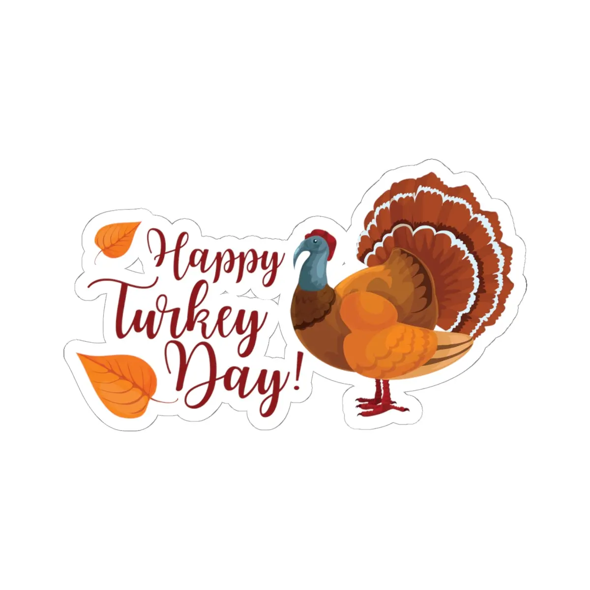 Kiss-Cut Stickers - Happy Turkey Day - Thanksgiving 7