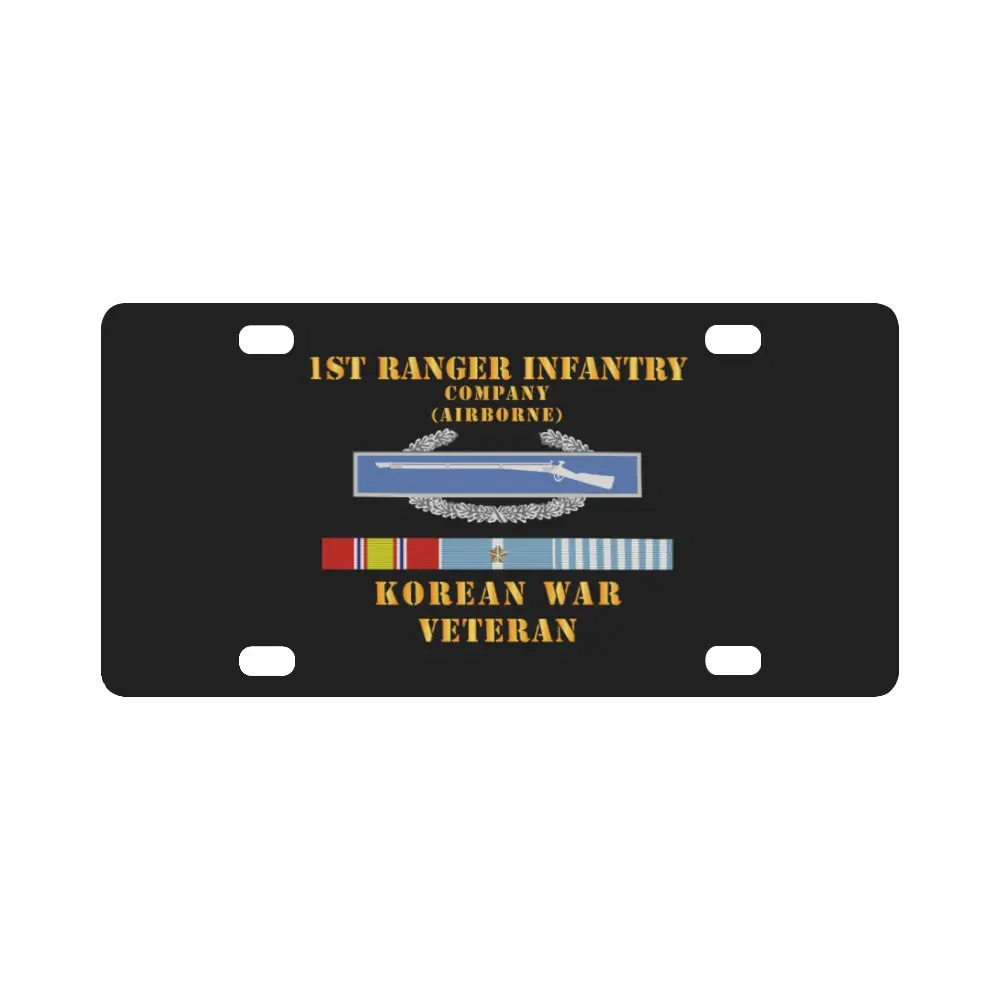 1St Ranger Infantry Company (Airborne) W Cib W Korea Svc X 300 Classic License Plate 1