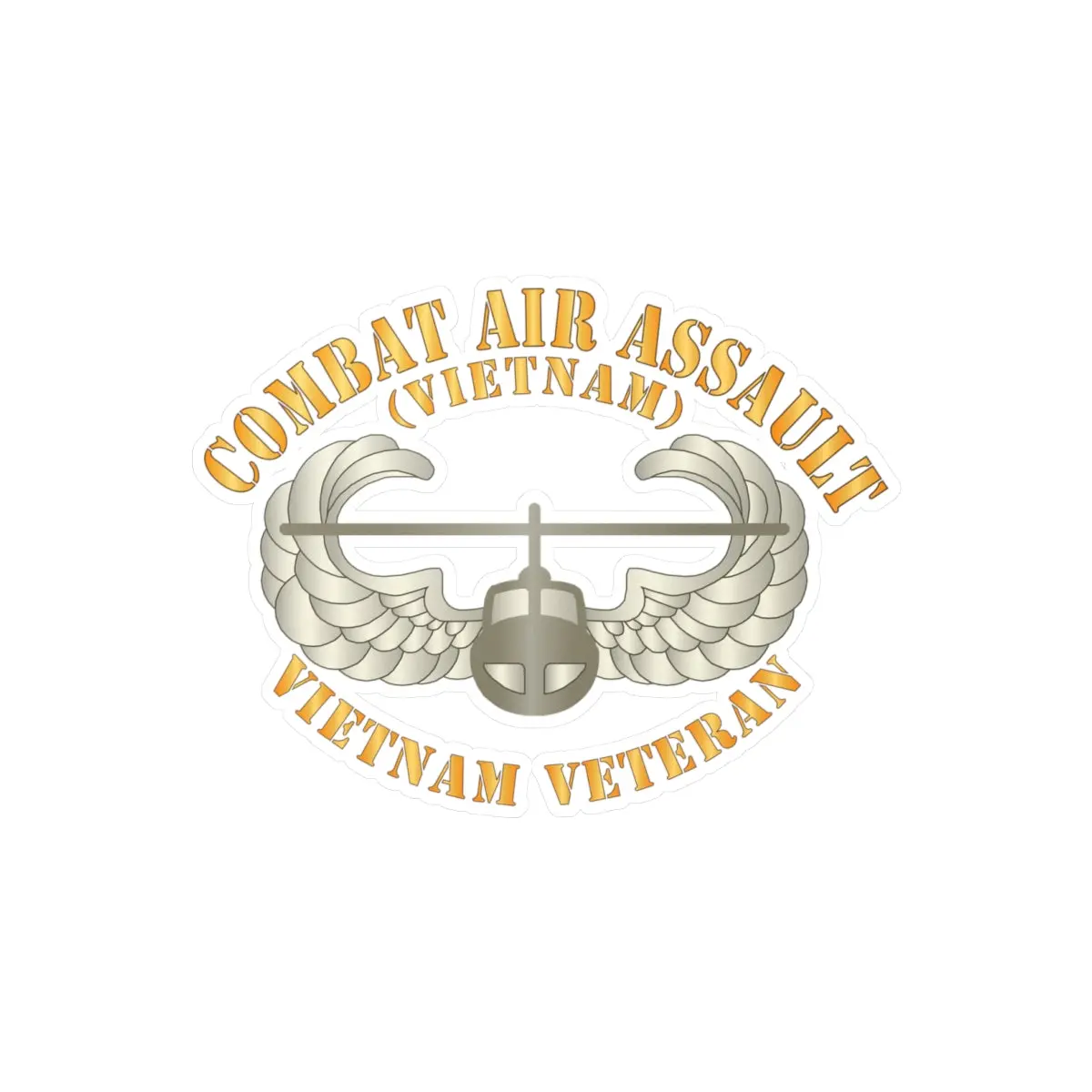 Kiss-Cut Vinyl Decals - Army - Combat Air Assault - Vietnam X 300 1