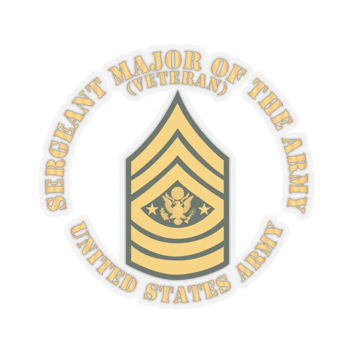 Kiss-Cut Stickers - Army - Sergeant Major Of The Army - Sma - Veteran - Flat X 300 1