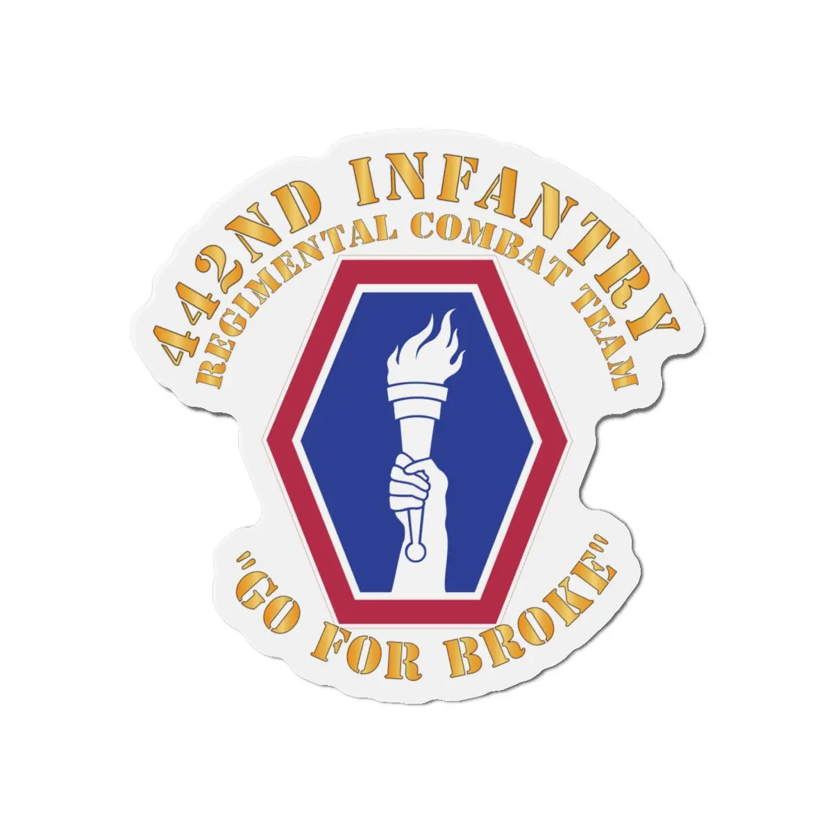 Die-Cut Magnets - 442Nd Infantry Regimental Combat Team X 300 2