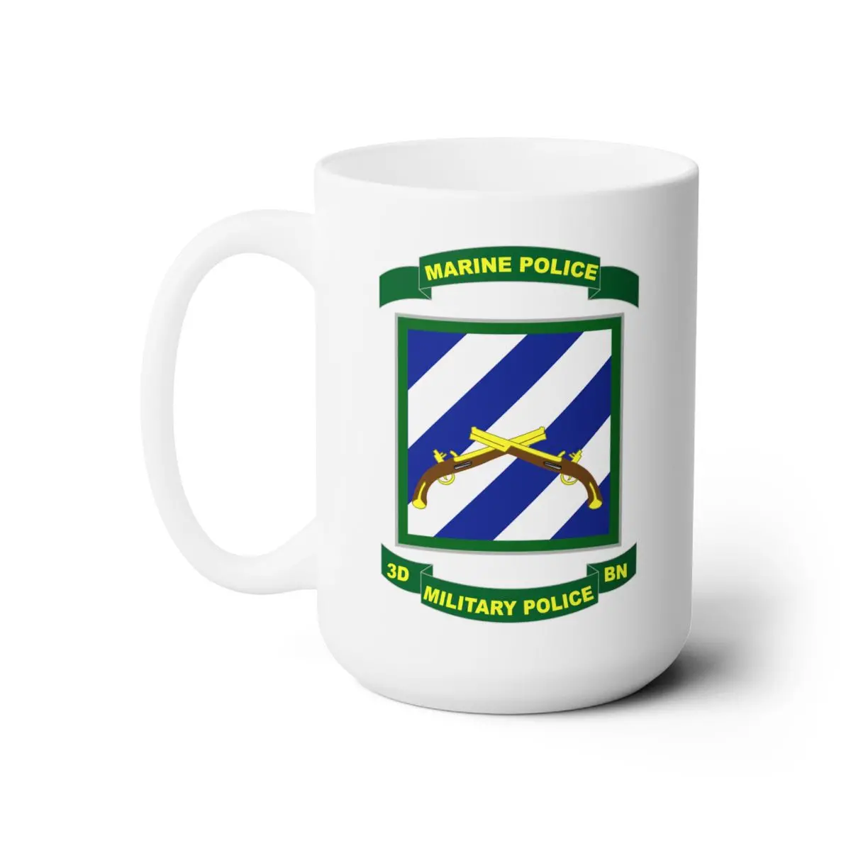 White Mug 15Oz - Army - 3Rd Military Police Battalion (Provisional) 1