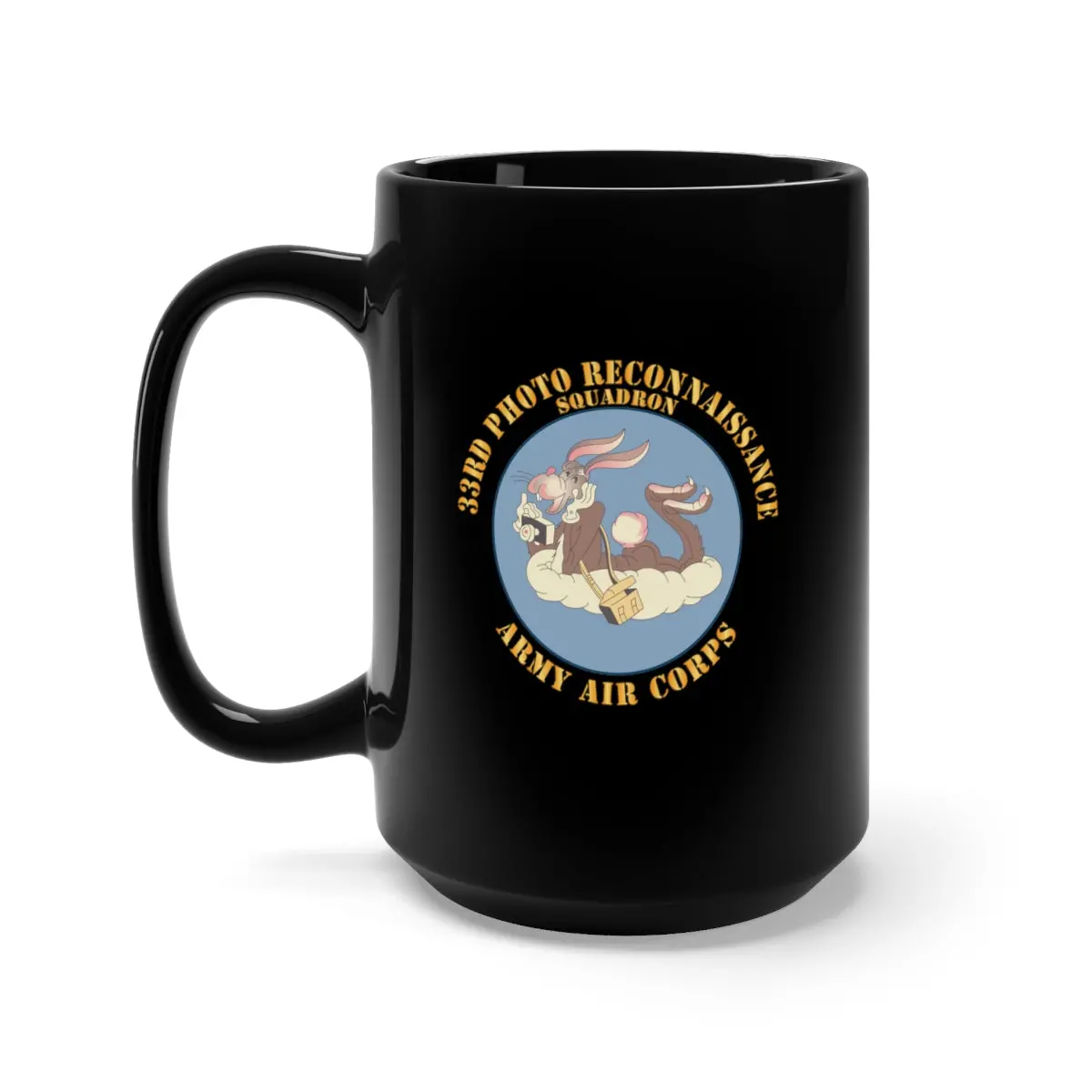 Black Mug 15Oz - Aac - 33Rd Photo Reconnaissance Squadron - Wwii X 300 1