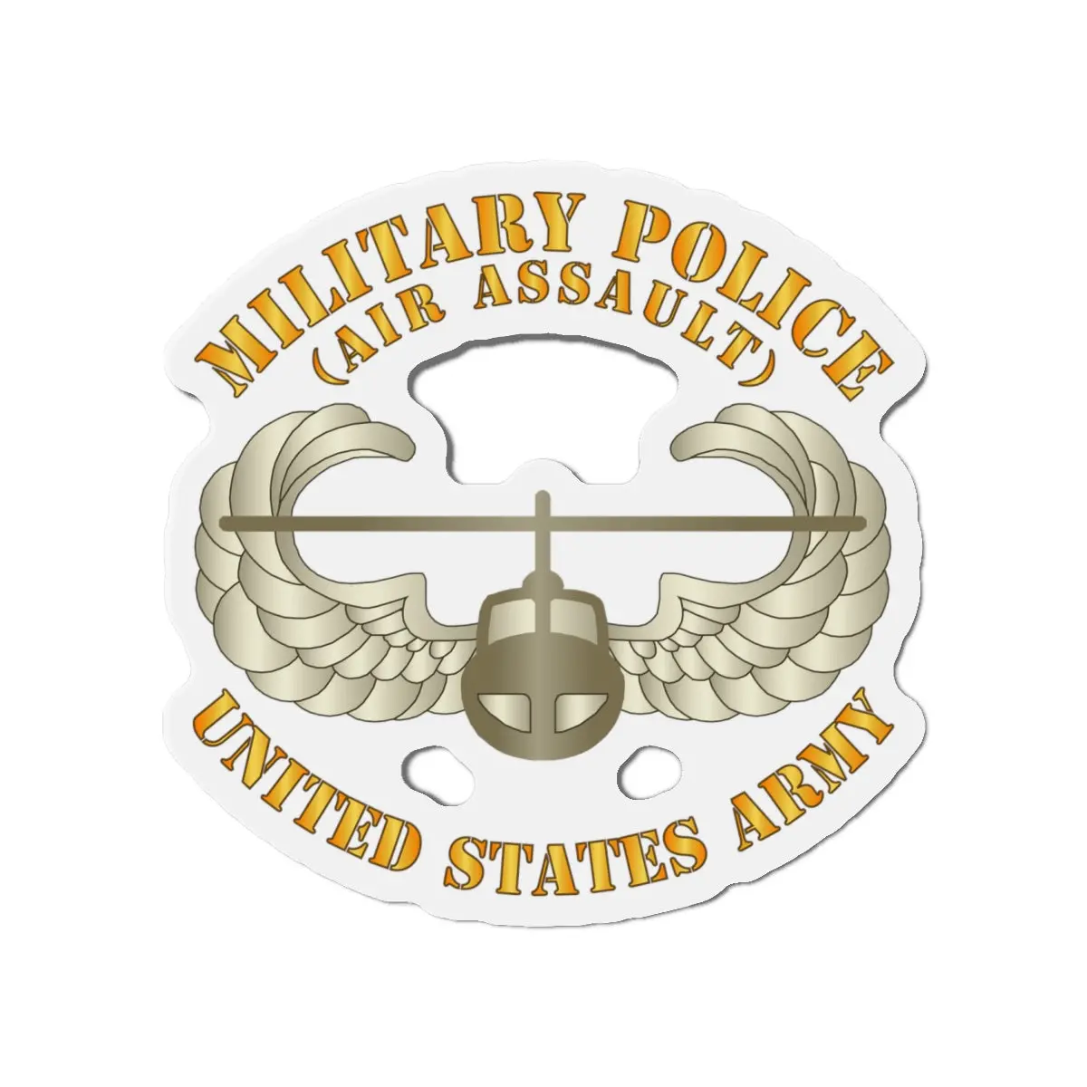 Die-Cut Magnets - Army - Military Police W Air Assault Badge 1