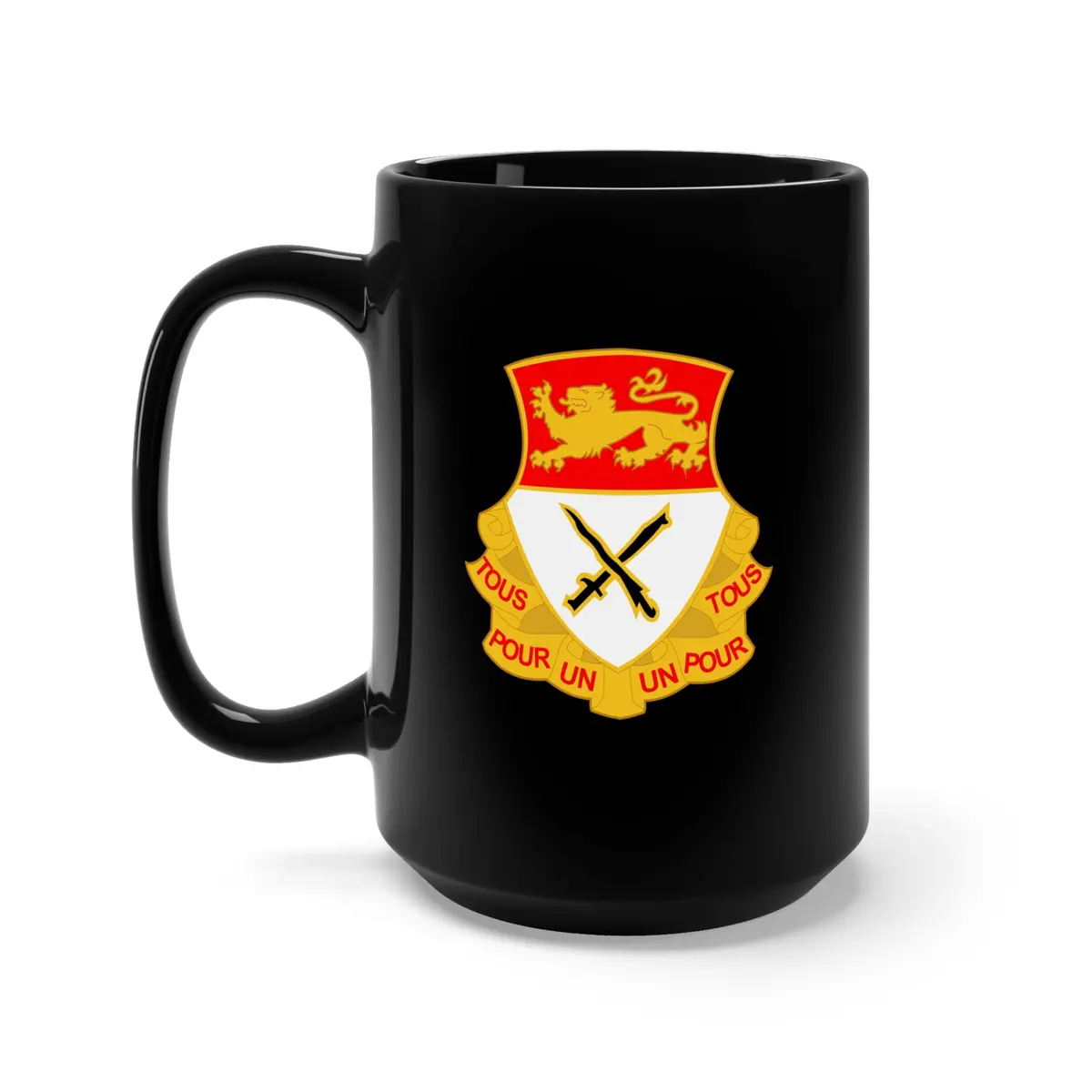 Black Mug 15Oz - Army  - 15Th Cavalry Regiment Wo Txt 1