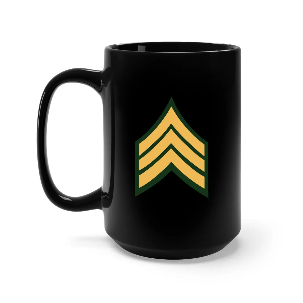 Black Mug 15Oz - Army - Sergeant E-5 (Sgt) 1