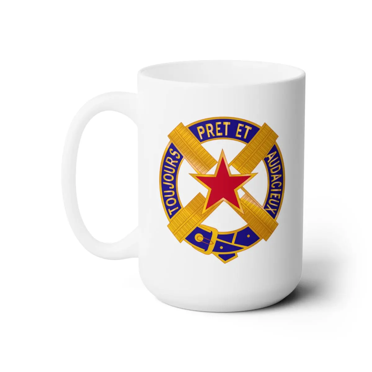 White Ceramic Mug 15Oz - Army  - 303Rd Armored Cavalry Regiment Wo Txt 1