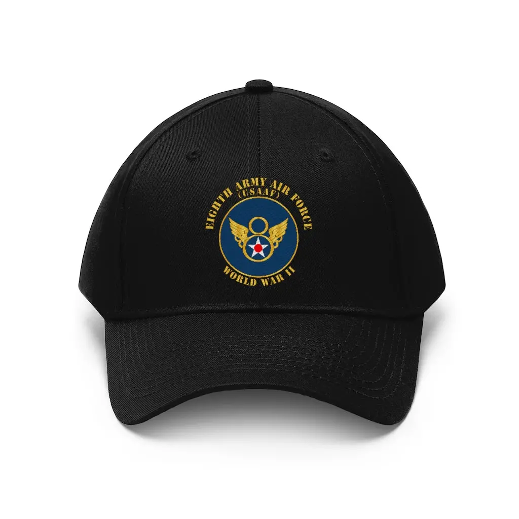 Twill Hat - Usaaf - 8Th Army Air Force - Bombing Run - World War Ii - Embroidery 1