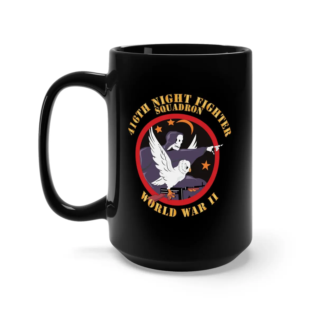 Black Mug 15Oz - Aac - 416Th Night Fighter Squadron - Wwii X 300 1