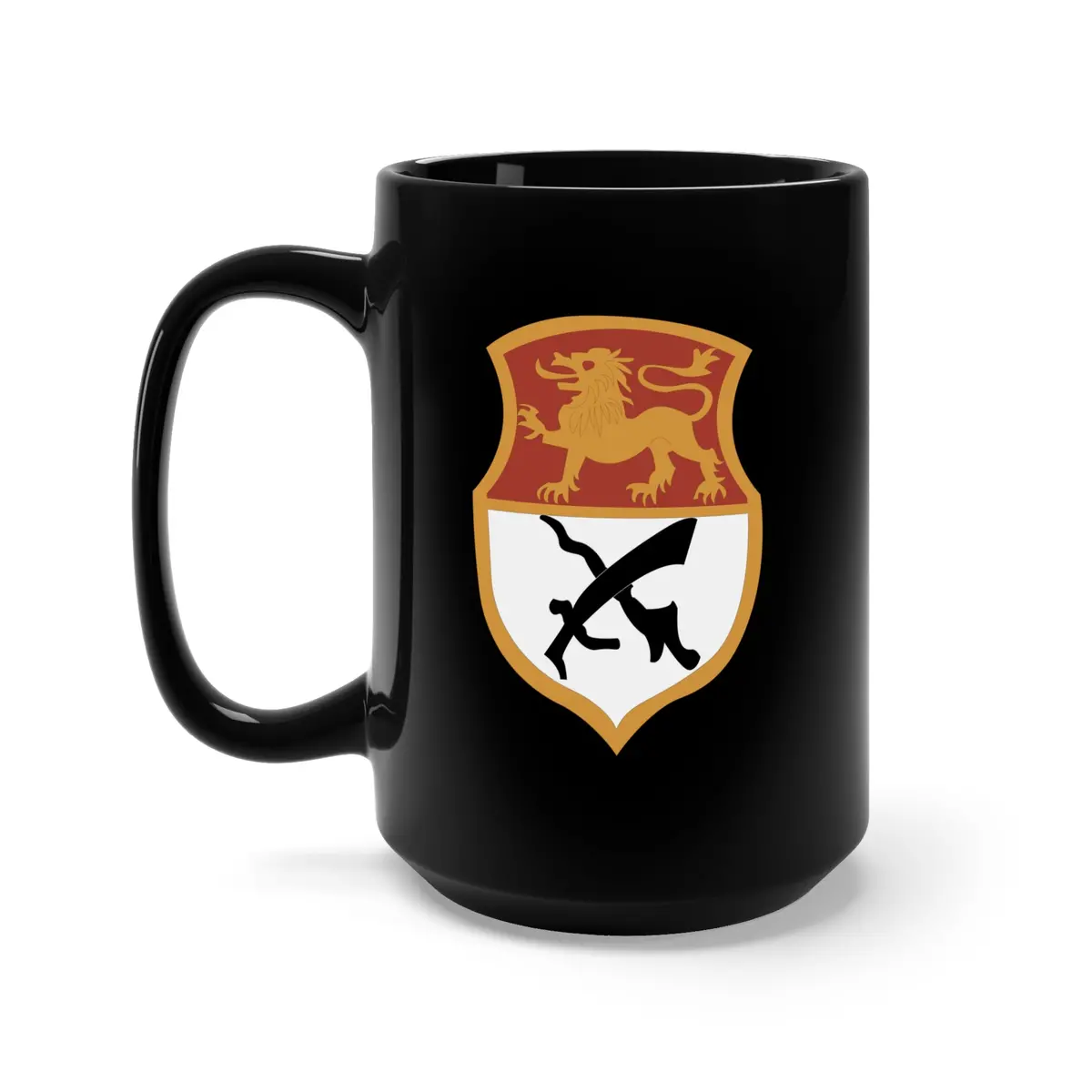 Black Mug 15Oz - Ssi - 15Th Cavalry Division  X 300 1