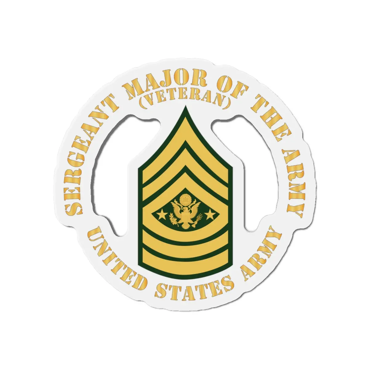 Die-Cut Magnets -Ssi - Army - Sergeant Major Of The Army - Sma - Veteran - Flat X 300 2