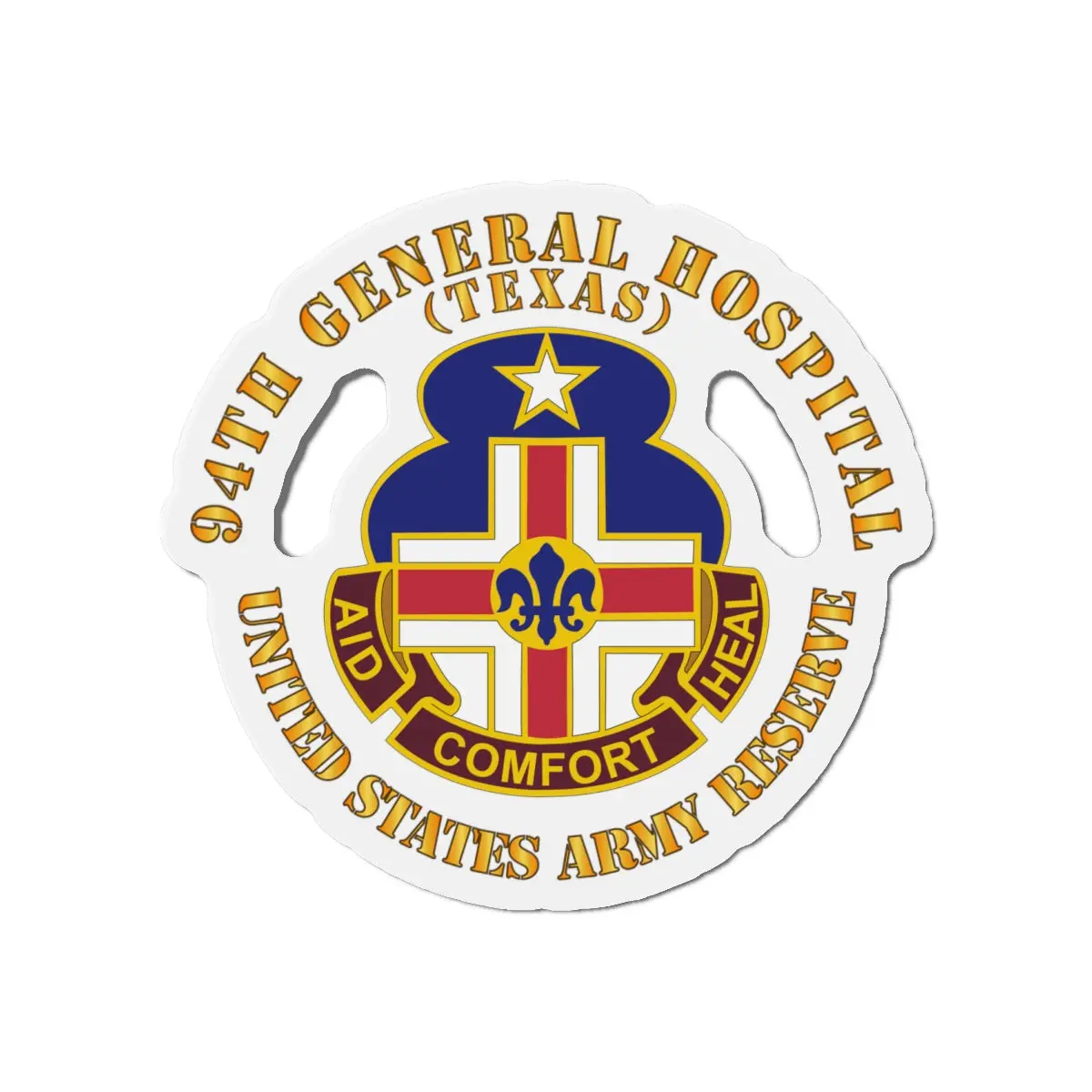 Die-Cut Magnets - Army - 94Th General Hospital - Tx - Usar 2