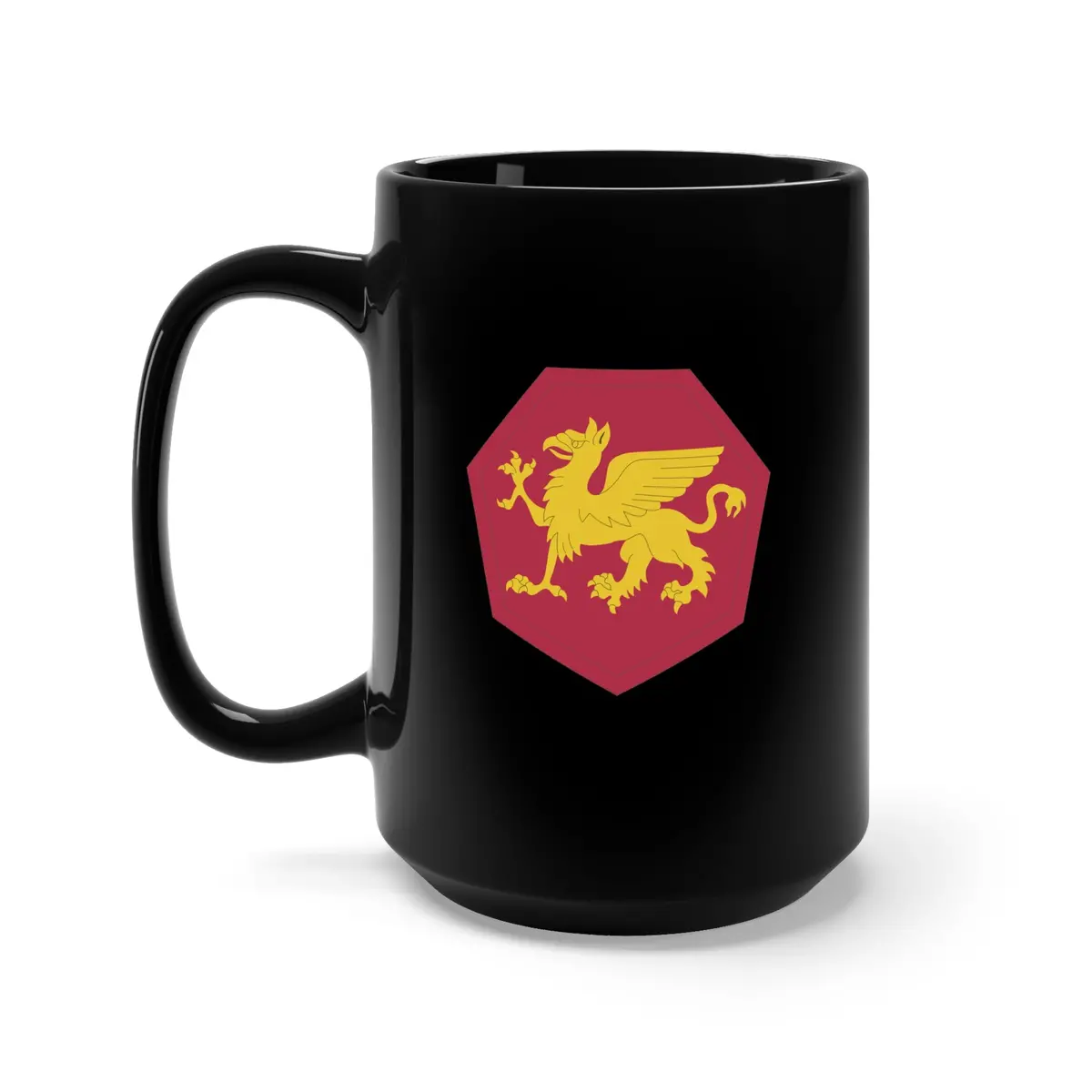 Black Mug 15Oz - Ssi - 108Th Infantry Division (1952-Present) X 300 1