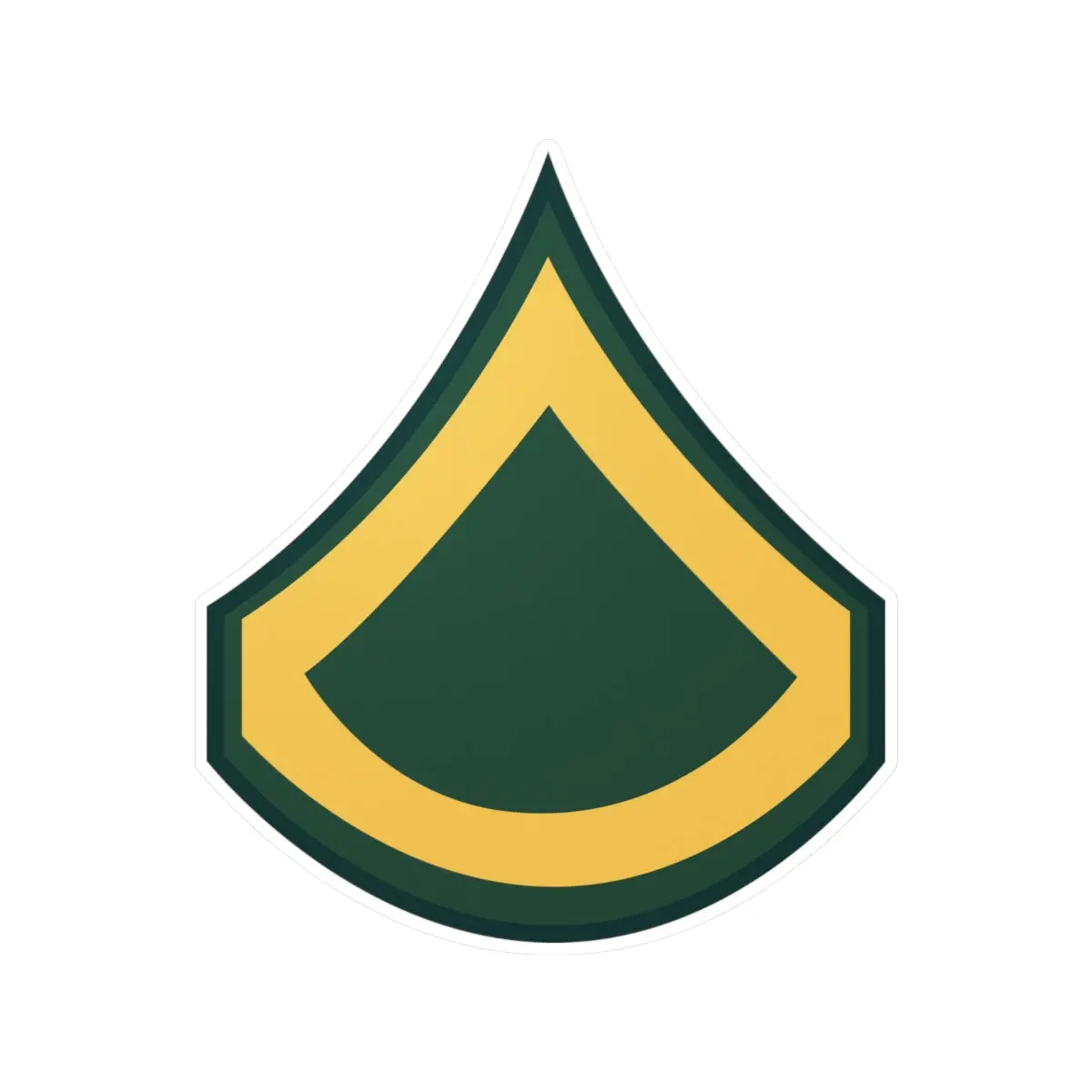 Kiss-Cut Vinyl Decals - Army - Private First Class E-3 (Pfc) X 300 1
