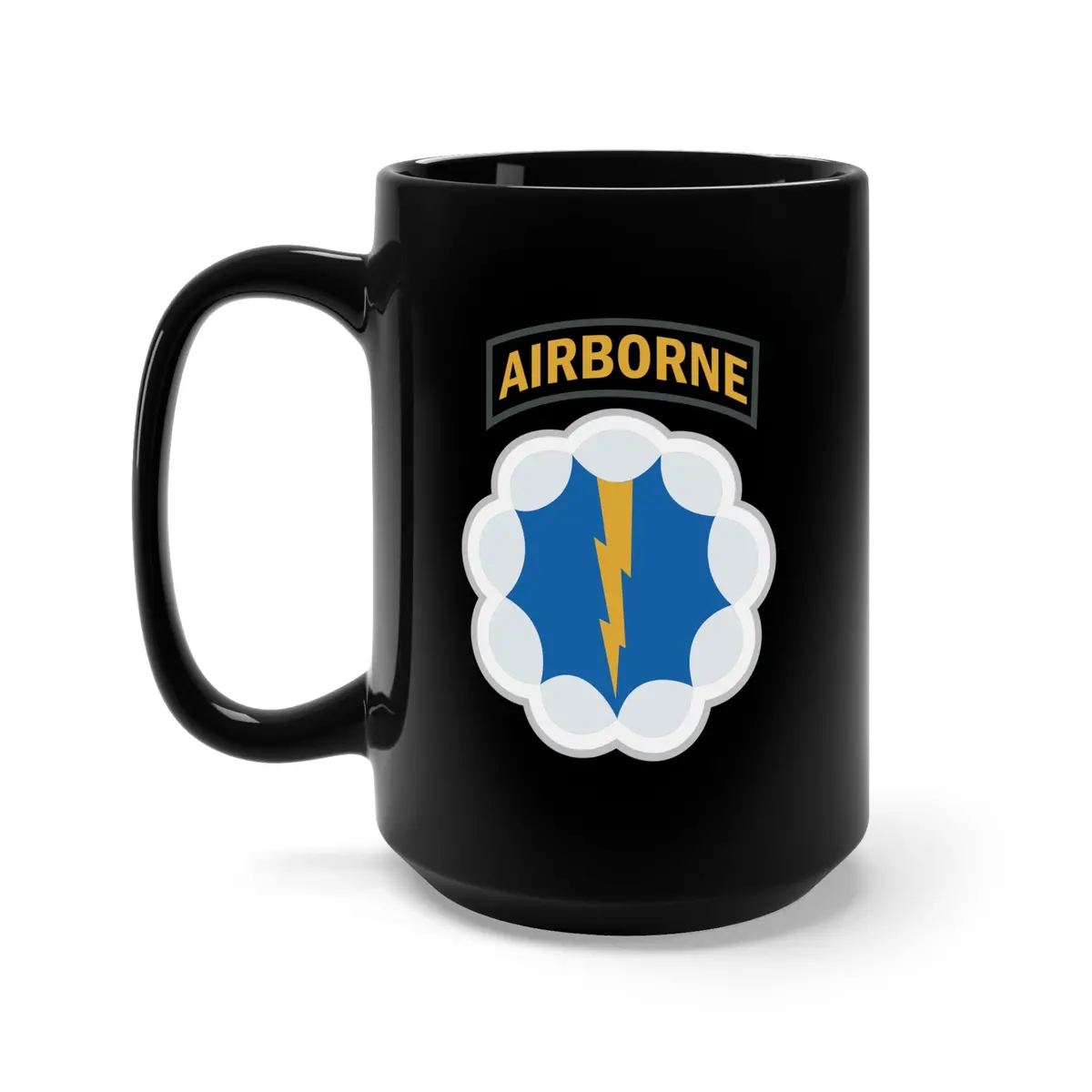 Black Mug 15Oz - Ssi - 9Th Airborne Division - Phantom X 300 1