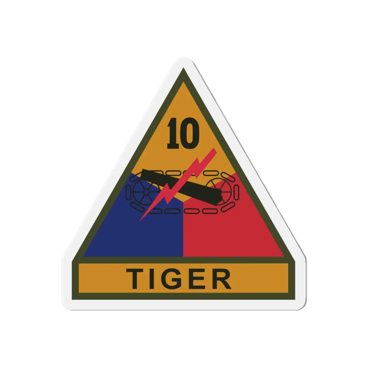 Die-Cut Magnets -Ssi - 10Th Armored Division W Name Tape X 300 2