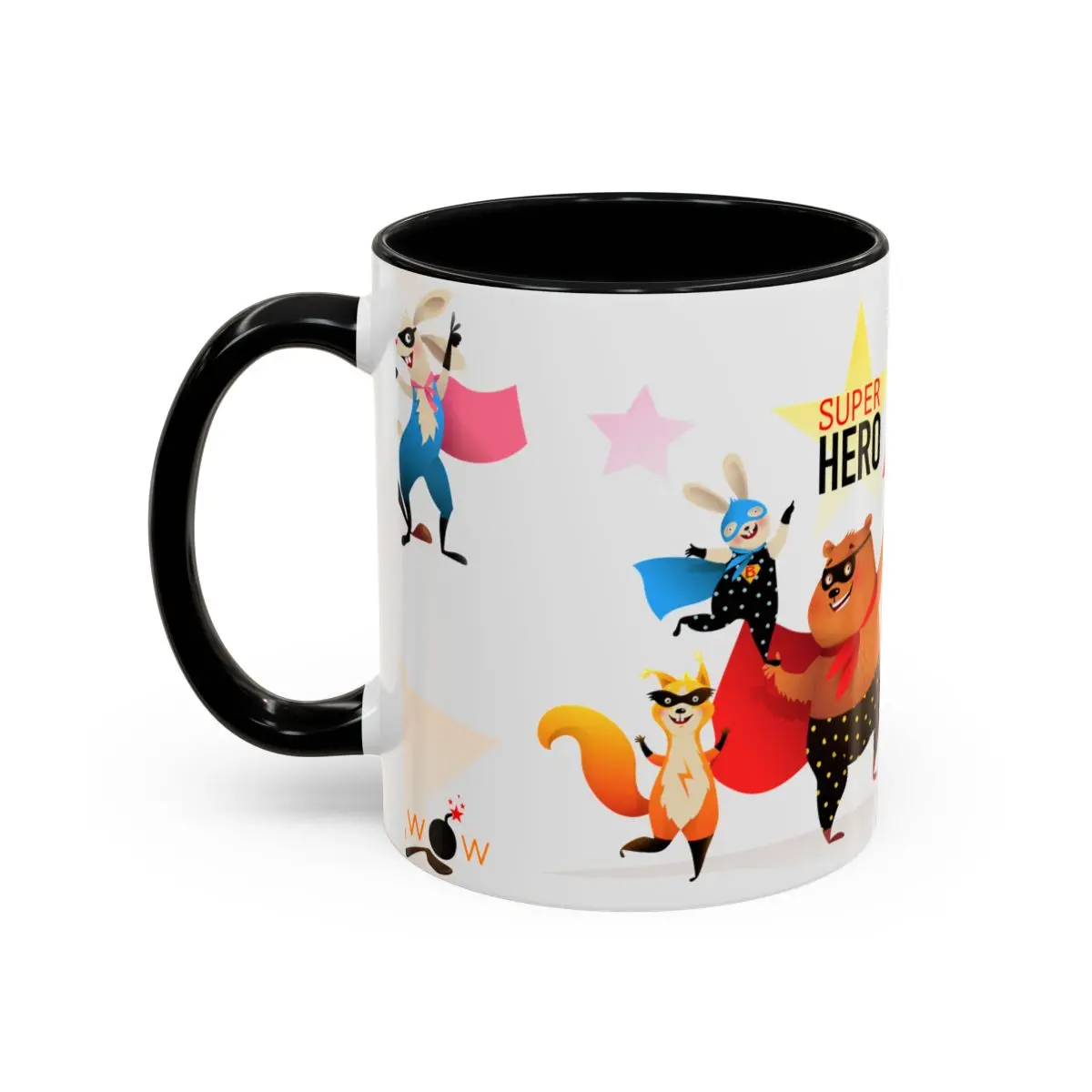 Accent Coffee Mug (11, 15Oz) - Pirate Vegetables 1