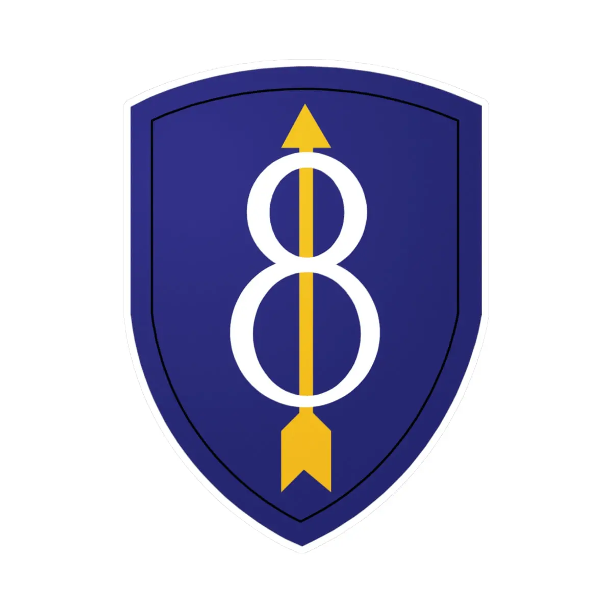 Kiss-Cut Vinyl Decals - Ssi - 8Th Infantry Division Wo Txt X 300 1