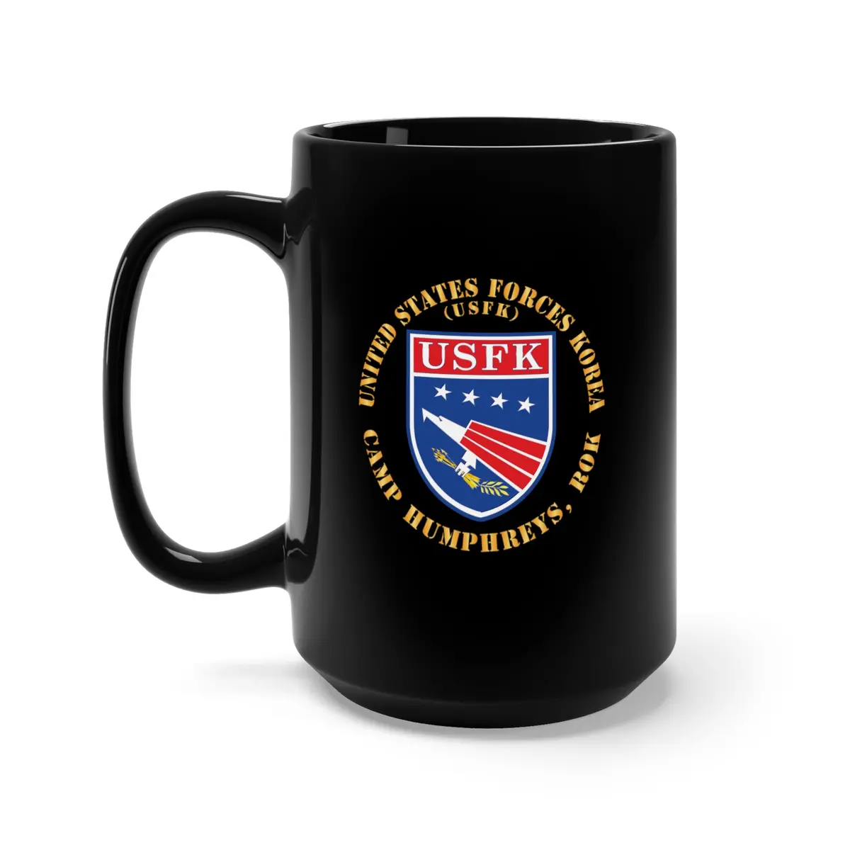 Black Mug 15Oz - United States Forces Korea - Ssi - Camp Humphreys, Rok  X 300 1