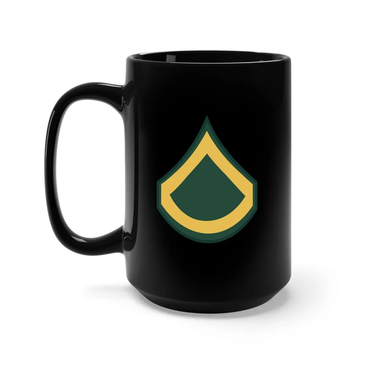 Black Mug 15Oz - Army - Private First Class E-3 (Pfc) 1