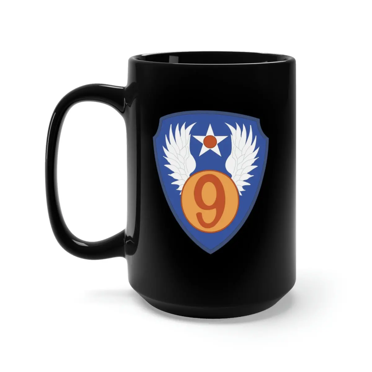 Black Mug 15Oz - Aac - Ssi - 9Th Air Force Wo Txt X 300 1