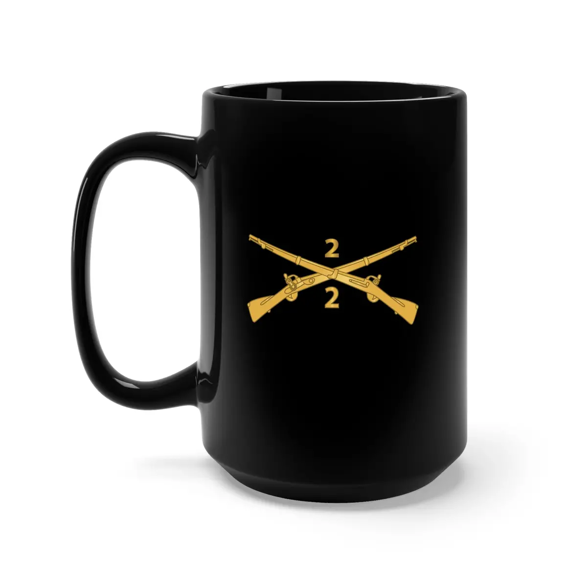 Black Mug 15Oz - Army - 2Nd Battalion, 2Nd Infantry Regiment Branch - Wo Txt X 300 1