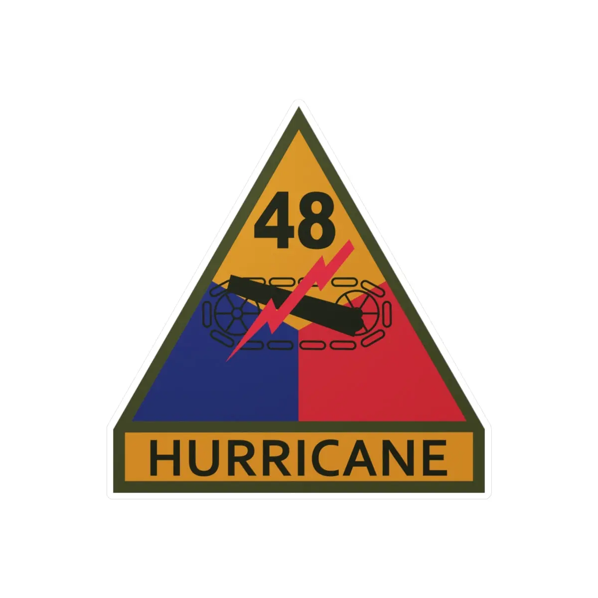 Kiss-Cut Vinyl Decals - Ssi - 48Th Armored Division W Name Tape X 300 1