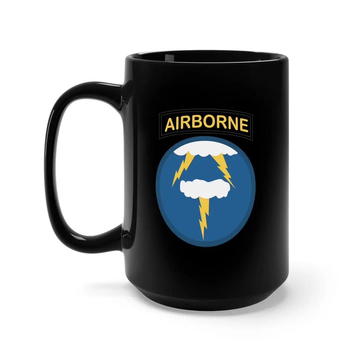 Black Mug 15Oz - Ssi - 21St Airborne Infantry Division 1